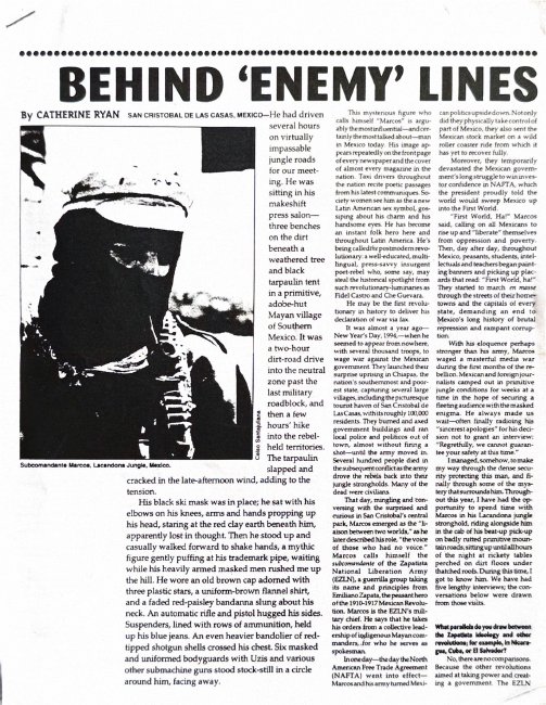 First page of Behind Enemy Lines